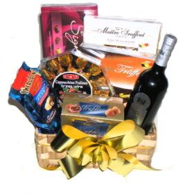 Chocolate and Wine basket